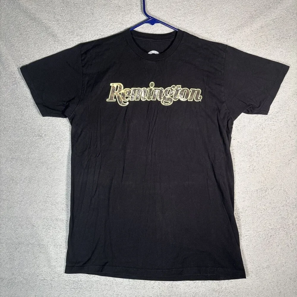Remington T Shirt Men's Size L Patriotic USA Grunge Guns‎ Firearms Logo Hunting